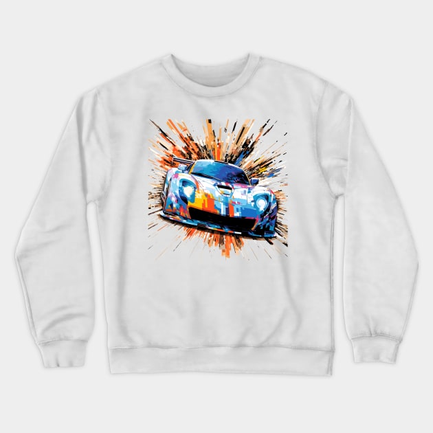 Car Racing Formula 1 Competition Abstract Crewneck Sweatshirt by Cubebox